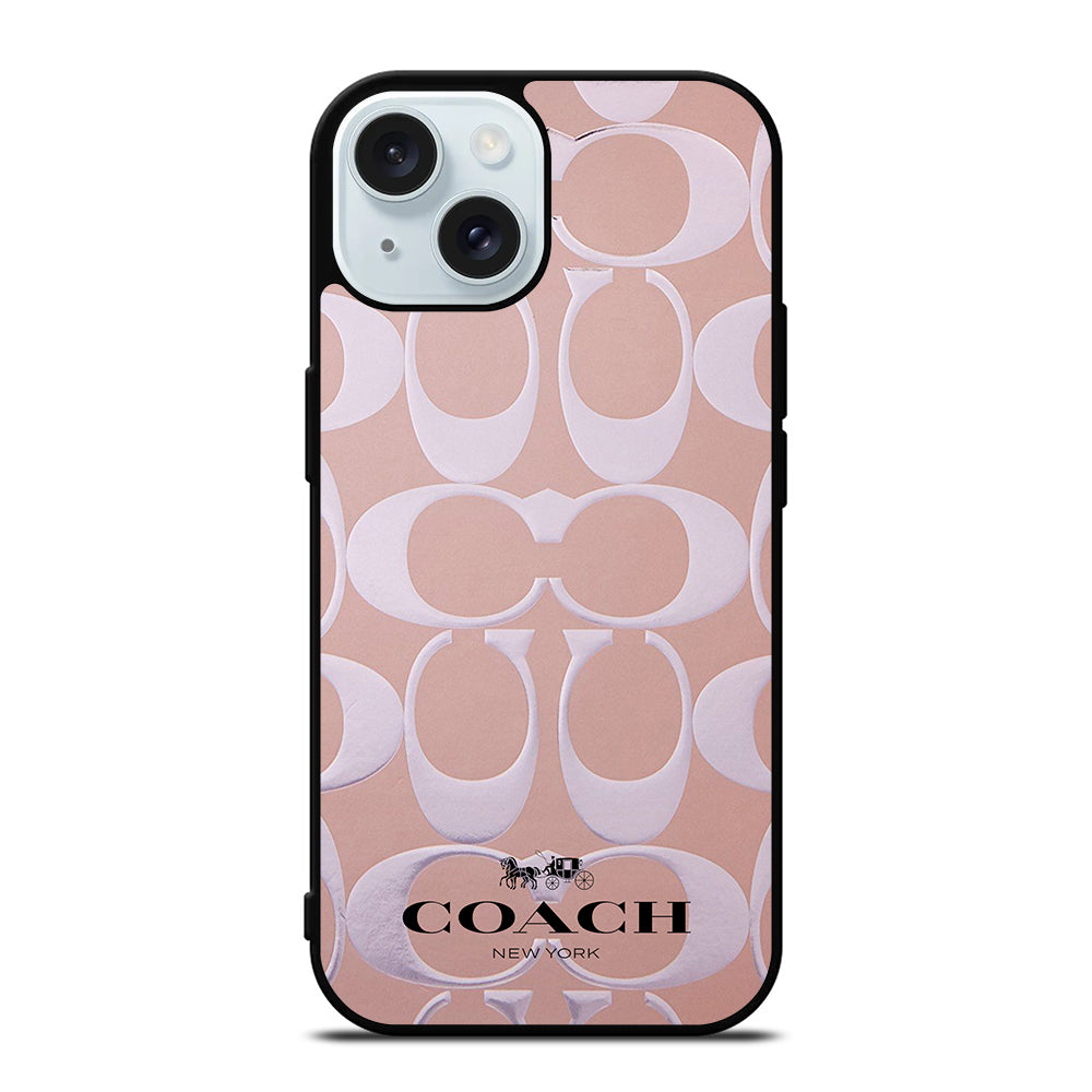 COACH NEW YORK PATTERN iPhone 15 Case Cover