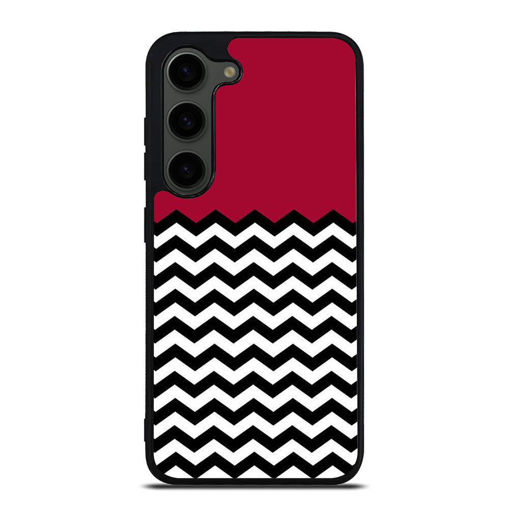 COLORBLOCK DARK RED CHEVRON 1 Samsung Galaxy S23 Plus Case Cover