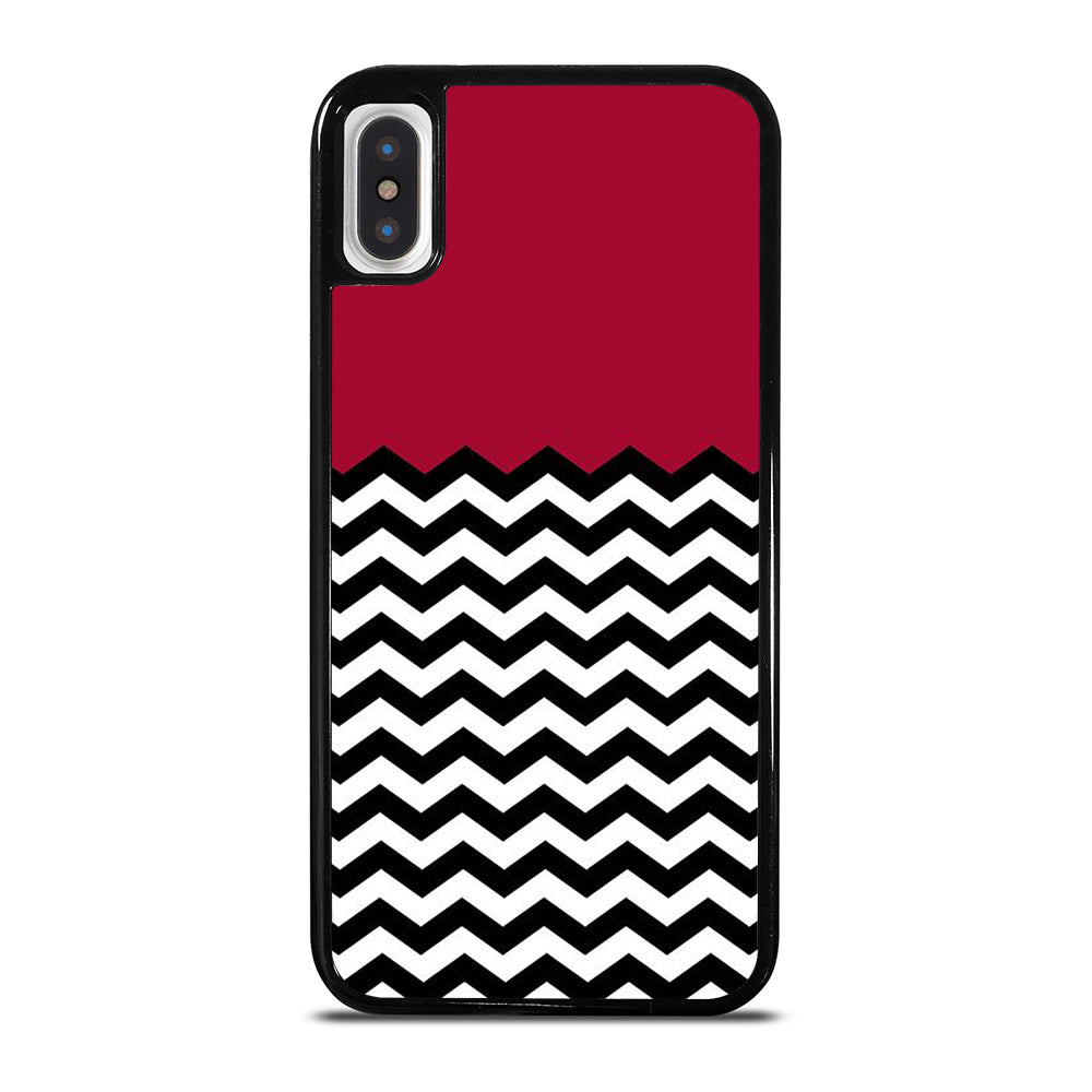COLORBLOCK DARK RED CHEVRON 1 iPhone X / XS Case Cover