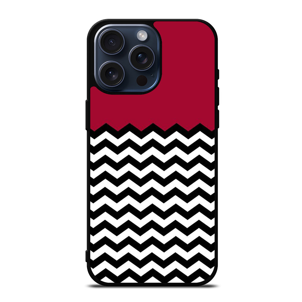 COLORBLOCK DARK RED CHEVRON 1 iPhone 15 Pro Max Case Cover