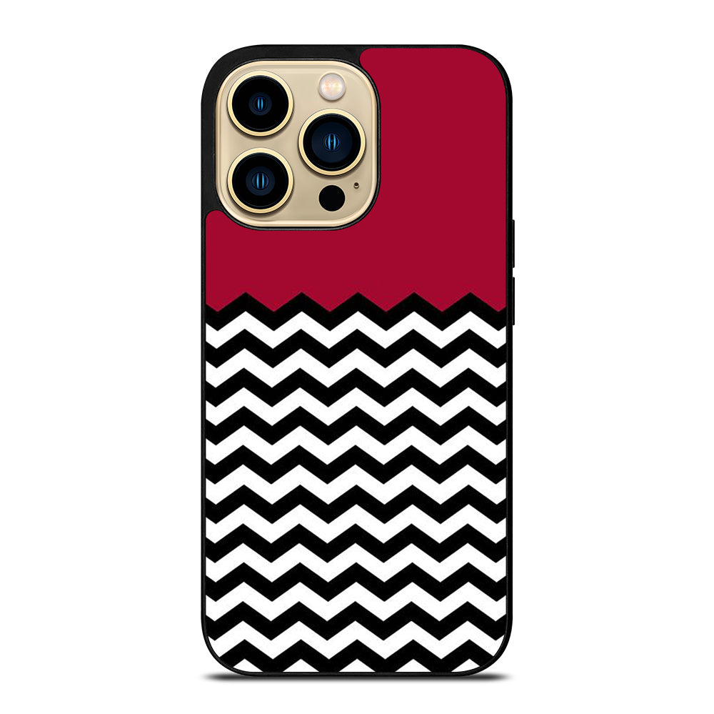 COLORBLOCK DARK RED CHEVRON 1 iPhone 14 Pro Max Case Cover