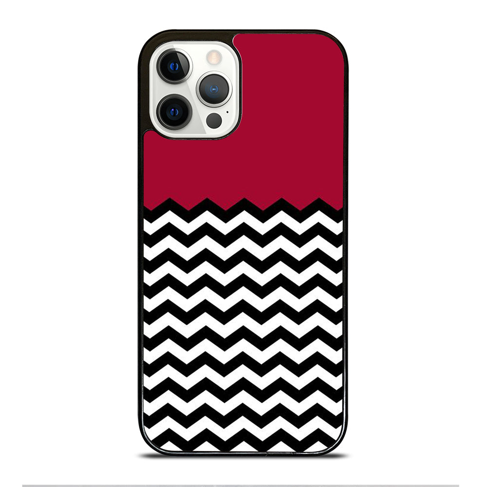 COLORBLOCK DARK RED CHEVRON 1 iPhone 12 Pro Case Cover