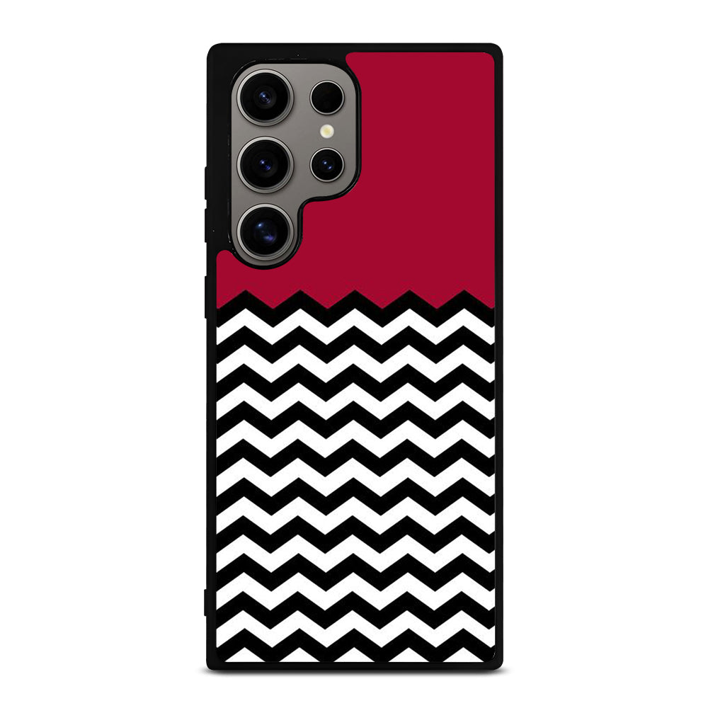 COLORBLOCK DARK RED CHEVRON 1 Samsung Galaxy S24 Ultra Case Cover