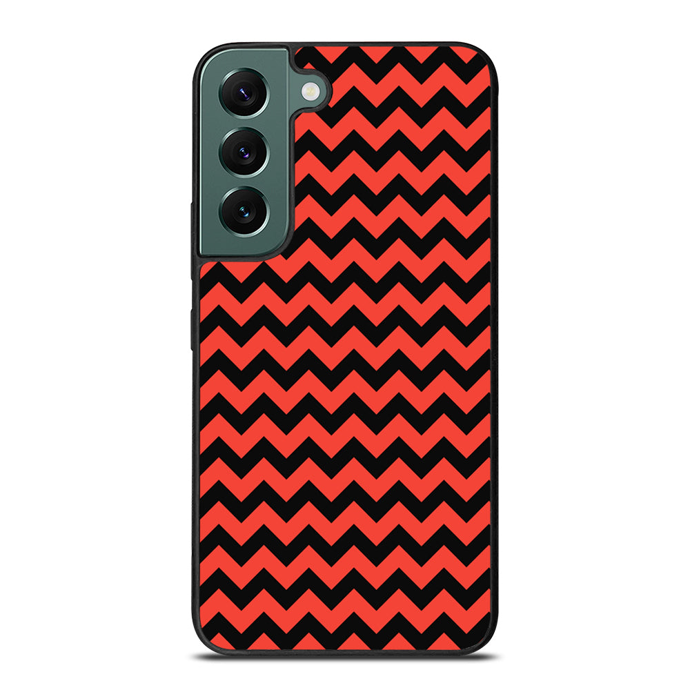 COLORBLOCK DARK RED CHEVRON 2 Samsung Galaxy S22 Case Cover