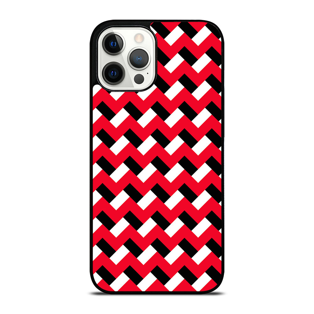 COLORBLOCK DARK RED CHEVRON 3 iPhone 12 Pro Max Case Cover