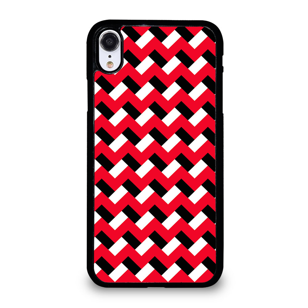 COLORBLOCK DARK RED CHEVRON 3 iPhone XR Case Cover