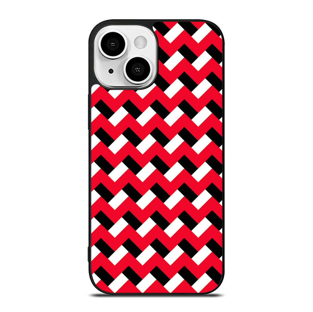 COLORBLOCK DARK RED CHEVRON 3 iPhone 13 Mini Case Cover
