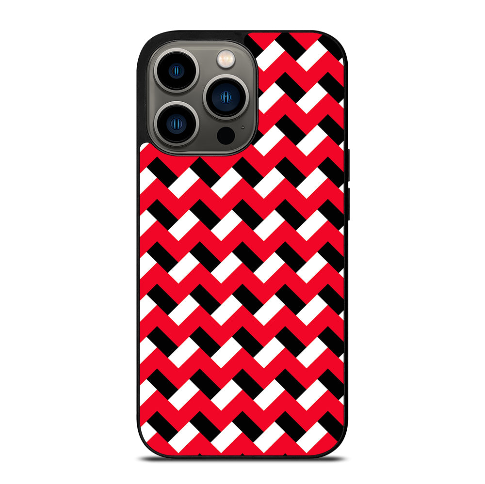 COLORBLOCK DARK RED CHEVRON 3 iPhone 13 Pro Case Cover
