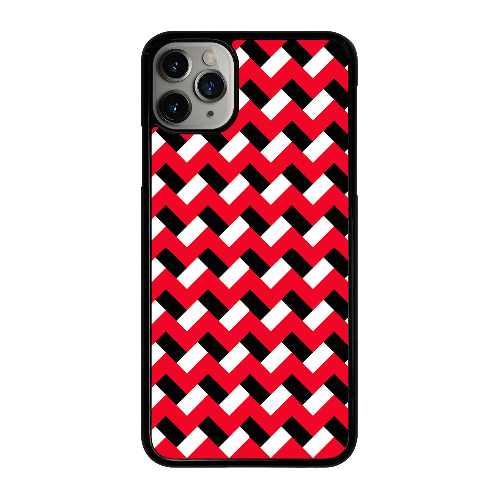 COLORBLOCK DARK RED CHEVRON 3 iPhone 11 Pro Max Case Cover