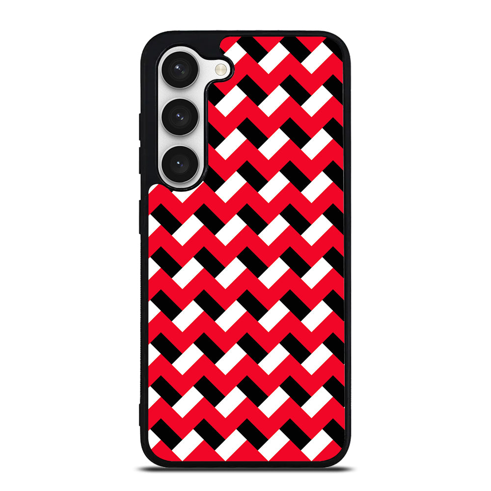 COLORBLOCK DARK RED CHEVRON 3 Samsung Galaxy S23 Case Cover