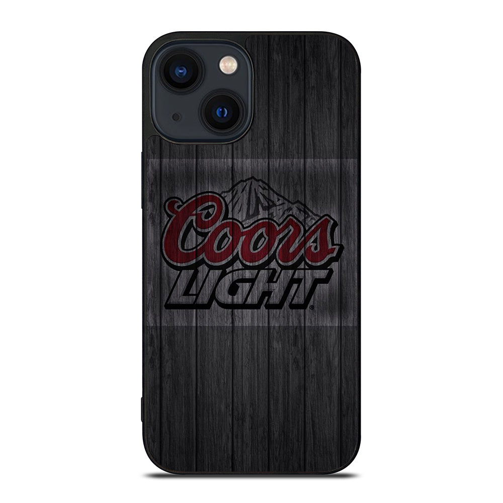 COORS LIGHT BEER WOODEN LOGO iPhone 14 Plus Case Cover