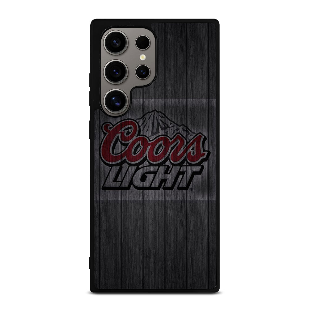 COORS LIGHT BEER WOODEN LOGO Samsung Galaxy S24 Ultra Case Cover