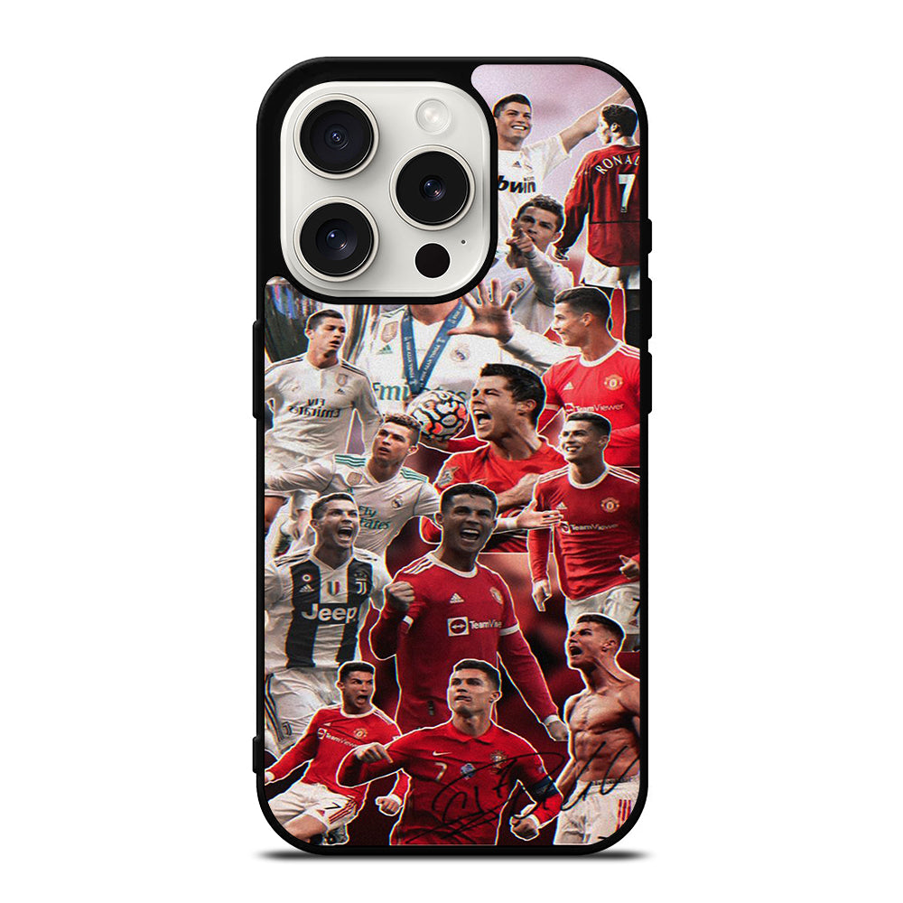CRISTIANO RONALDO COLLAGE iPhone 15 Pro Case Cover