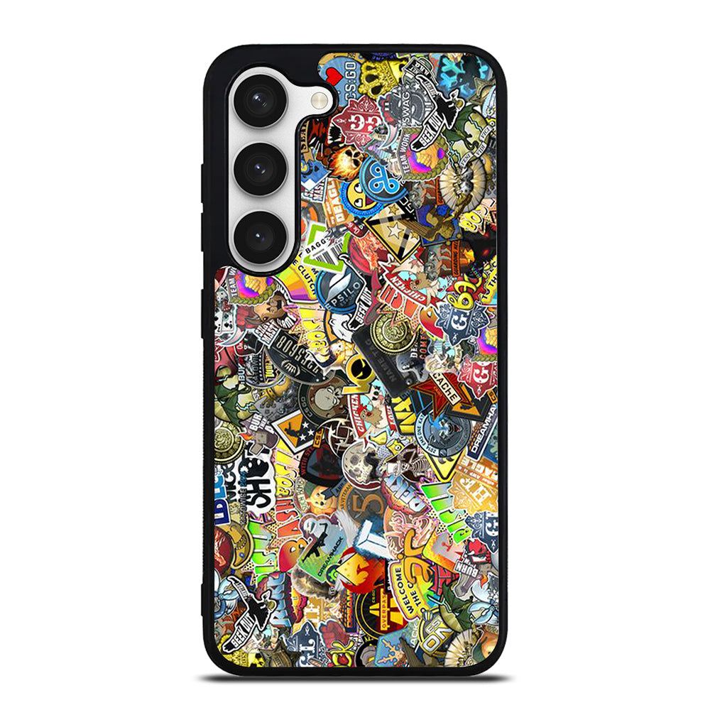 CSGO STICKER BOMB COLLAGE Samsung Galaxy S23 Case Cover