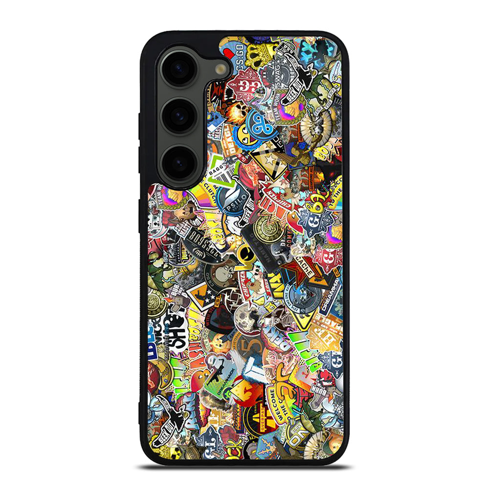 CSGO STICKER BOMB COLLAGE Samsung Galaxy S23 Plus Case Cover