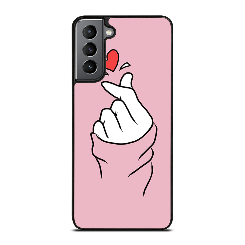 CUTE HEART FINGER 1 Samsung Galaxy S21 Plus Case Cover