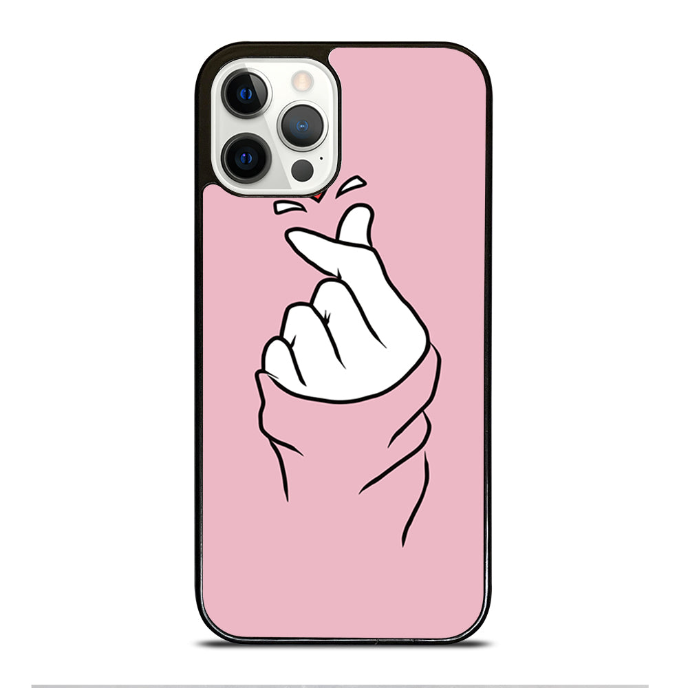 CUTE HEART FINGER 1 iPhone 12 Pro Case Cover