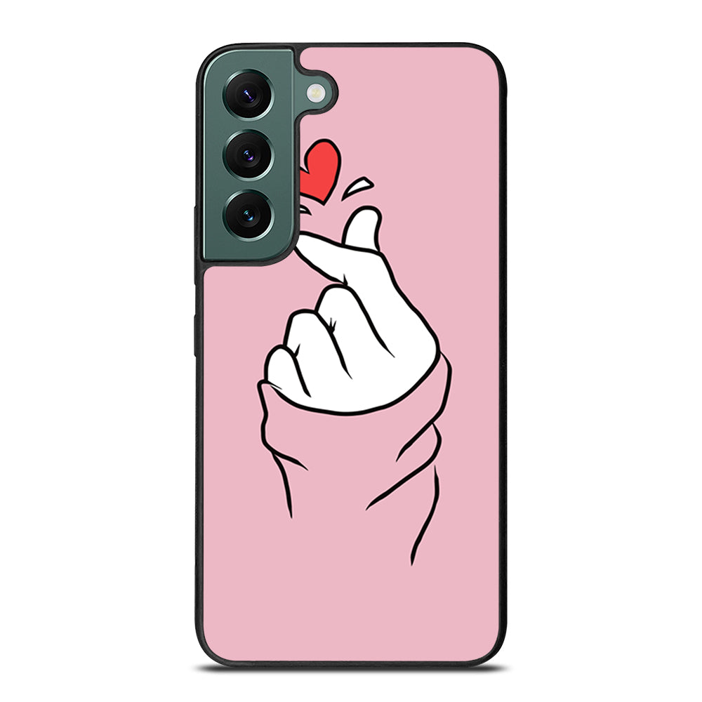 CUTE HEART FINGER 1 Samsung Galaxy S22 Case Cover