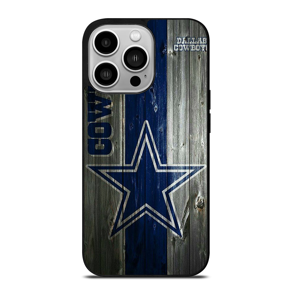 DALLAS COWBOYS WOODEN LOGO iPhone 14 Pro Case Cover