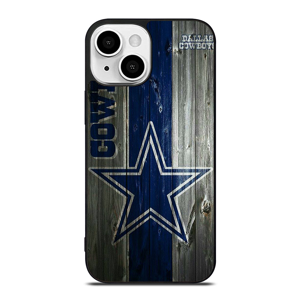DALLAS COWBOYS WOODEN LOGO iPhone 13 Mini Case Cover