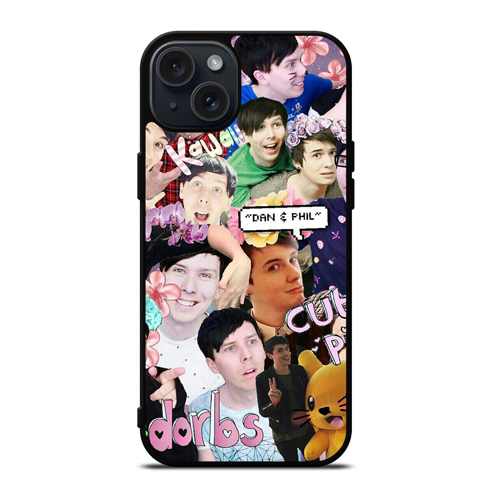 DAN AND PHIL COLLAGE 4 iPhone 15 Plus Case Cover