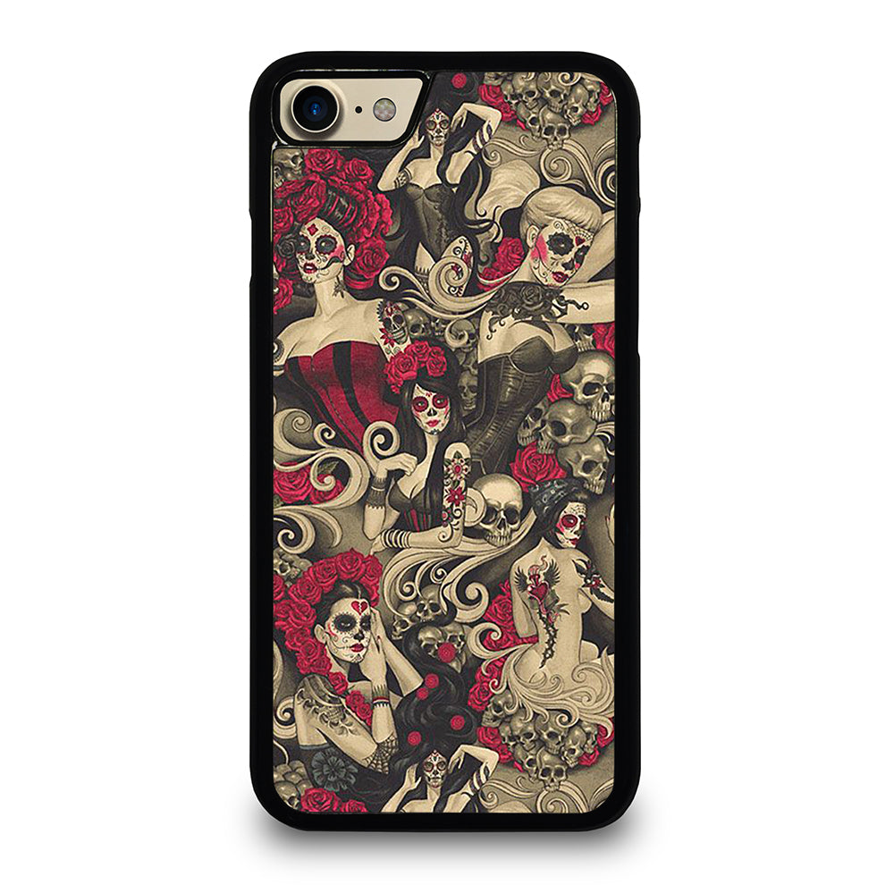 DAY OF THE DEAD SKULL ART iPhone 7 / 8 Case Cover