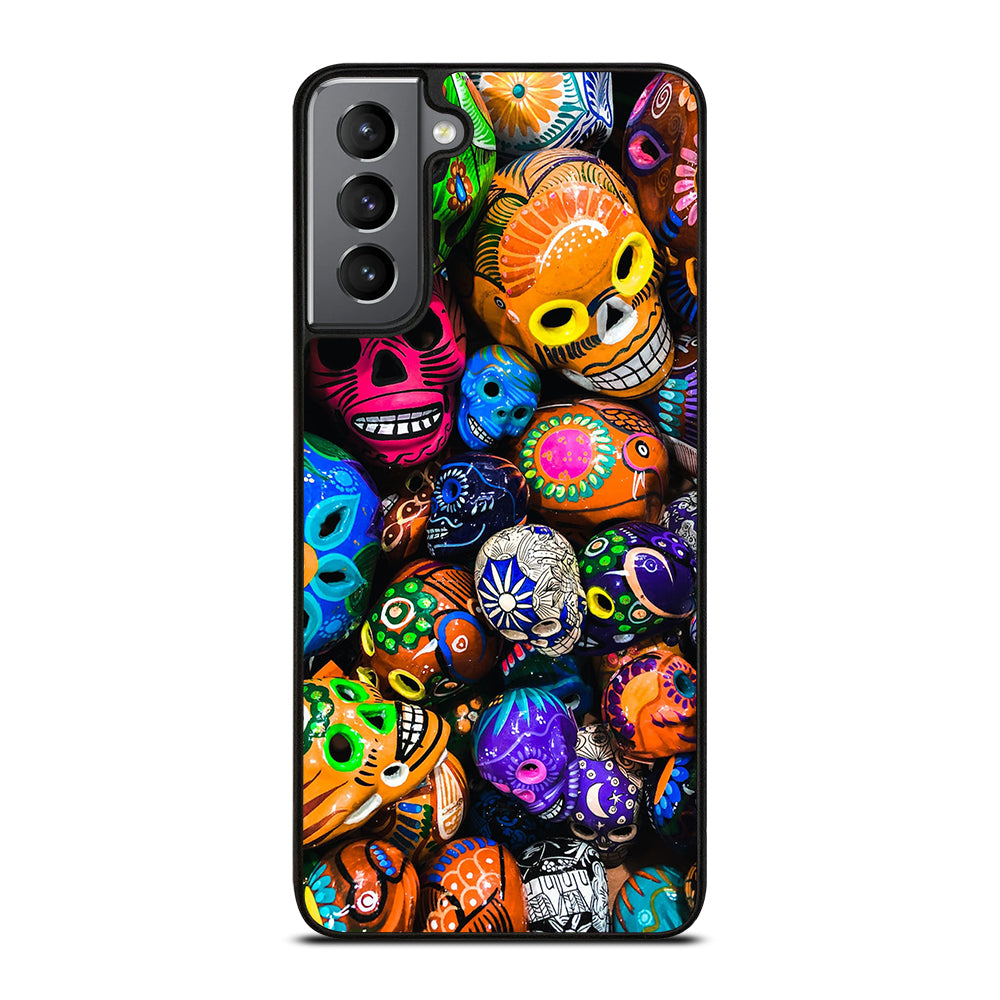 DAY OF THE DEAD SKULL PATTERN Samsung Galaxy S21 Plus Case Cover