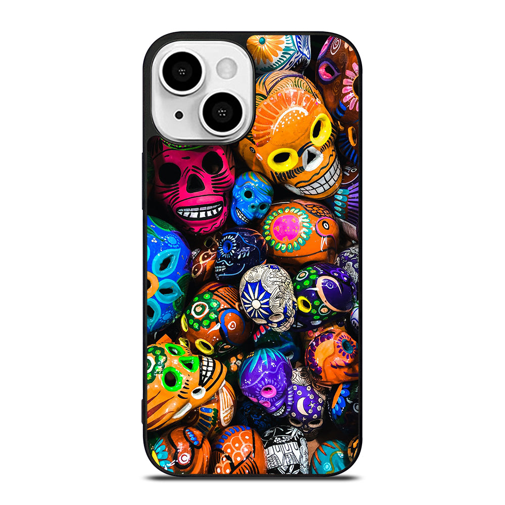 DAY OF THE DEAD SKULL PATTERN iPhone 13 Mini Case Cover