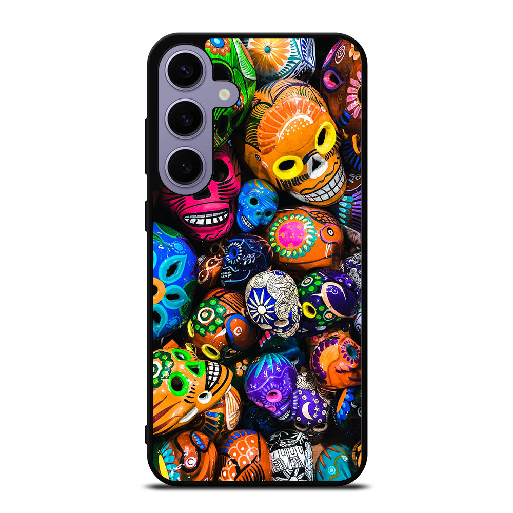 DAY OF THE DEAD SKULL PATTERN Samsung Galaxy S24 Plus Case Cover