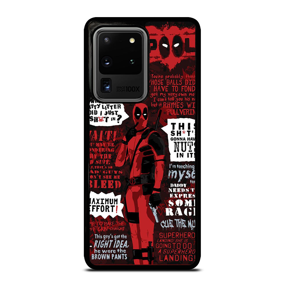 DEADPOOL QUOTE Samsung Galaxy S20 Ultra Case Cover