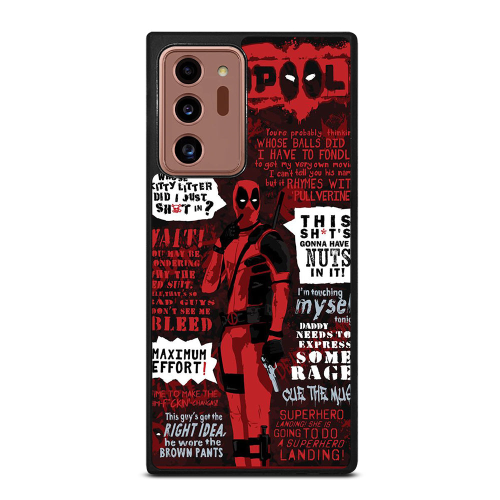 DEADPOOL QUOTE Samsung Galaxy Note 20 Ultra Case Cover