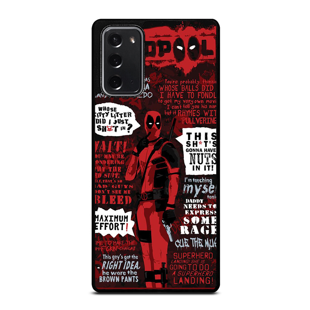 DEADPOOL QUOTE Samsung Galaxy Note 20 Case Cover