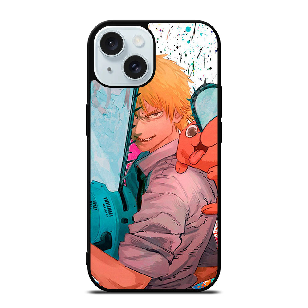 DENJI CHAINSAW MAN ART iPhone 15 Case Cover