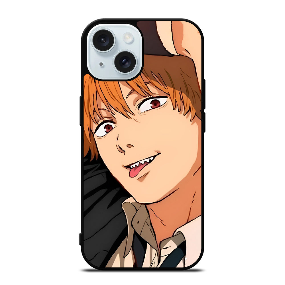 DENJI FACE CHAINSAW MAN iPhone 15 Case Cover