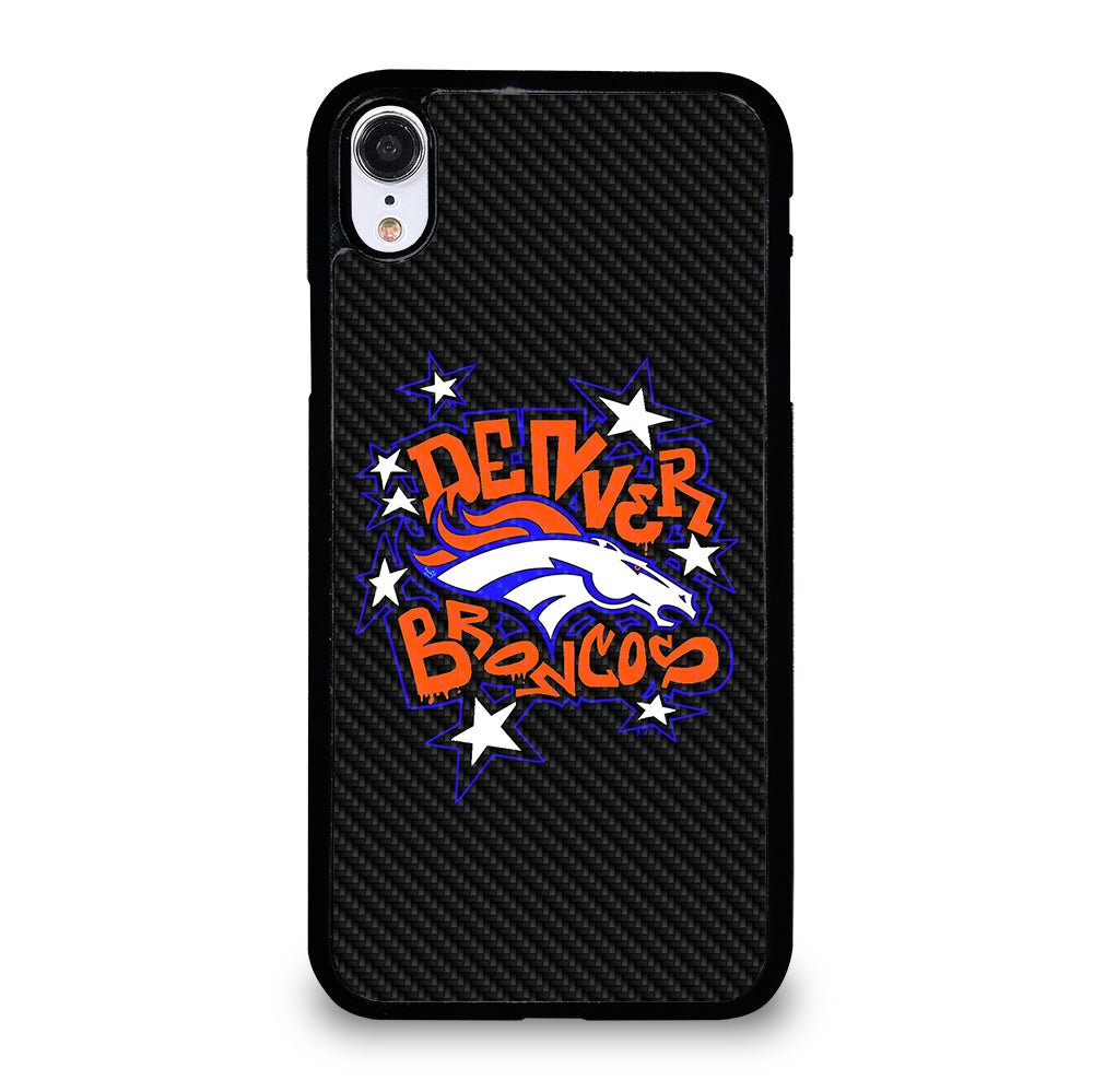 DENVER BRONCOS CARBON LOGO iPhone XR Case Cover