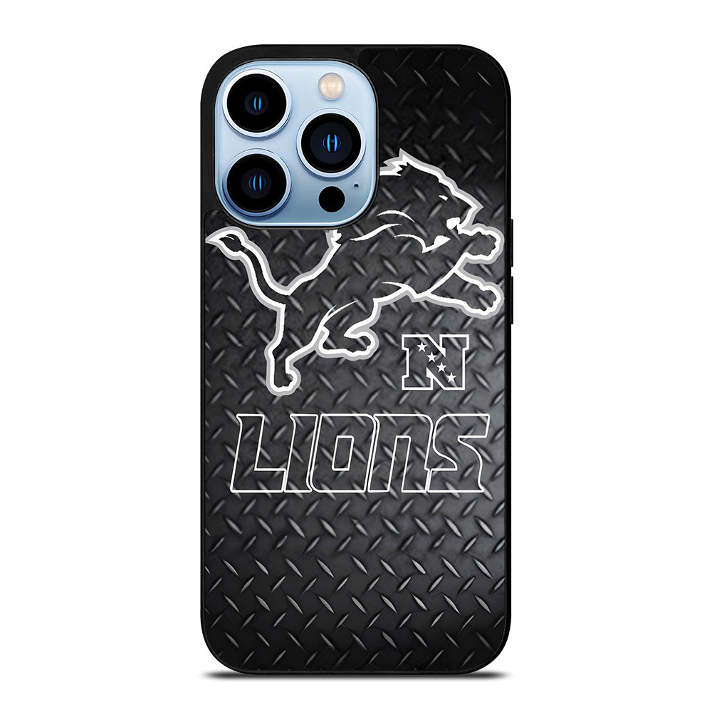 DETROIT LIONS METAL SYMBOL iPhone 13 Pro Max Case Cover