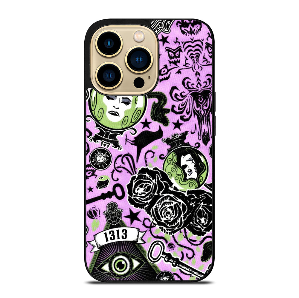 DISNEY HAUNTED MANSION PATTERN ART 2 iPhone 14 Pro Max Case Cover