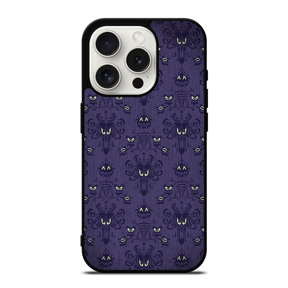 DISNEY HAUNTED MANSION PATTERN ART iPhone 15 Pro Case Cover