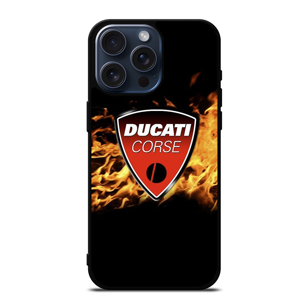 DUCATI FLAME LOGO iPhone 15 Pro Max Case Cover