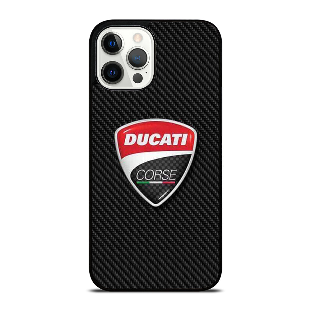 DUCATI LOGO CARBON iPhone 12 Pro Max Case Cover