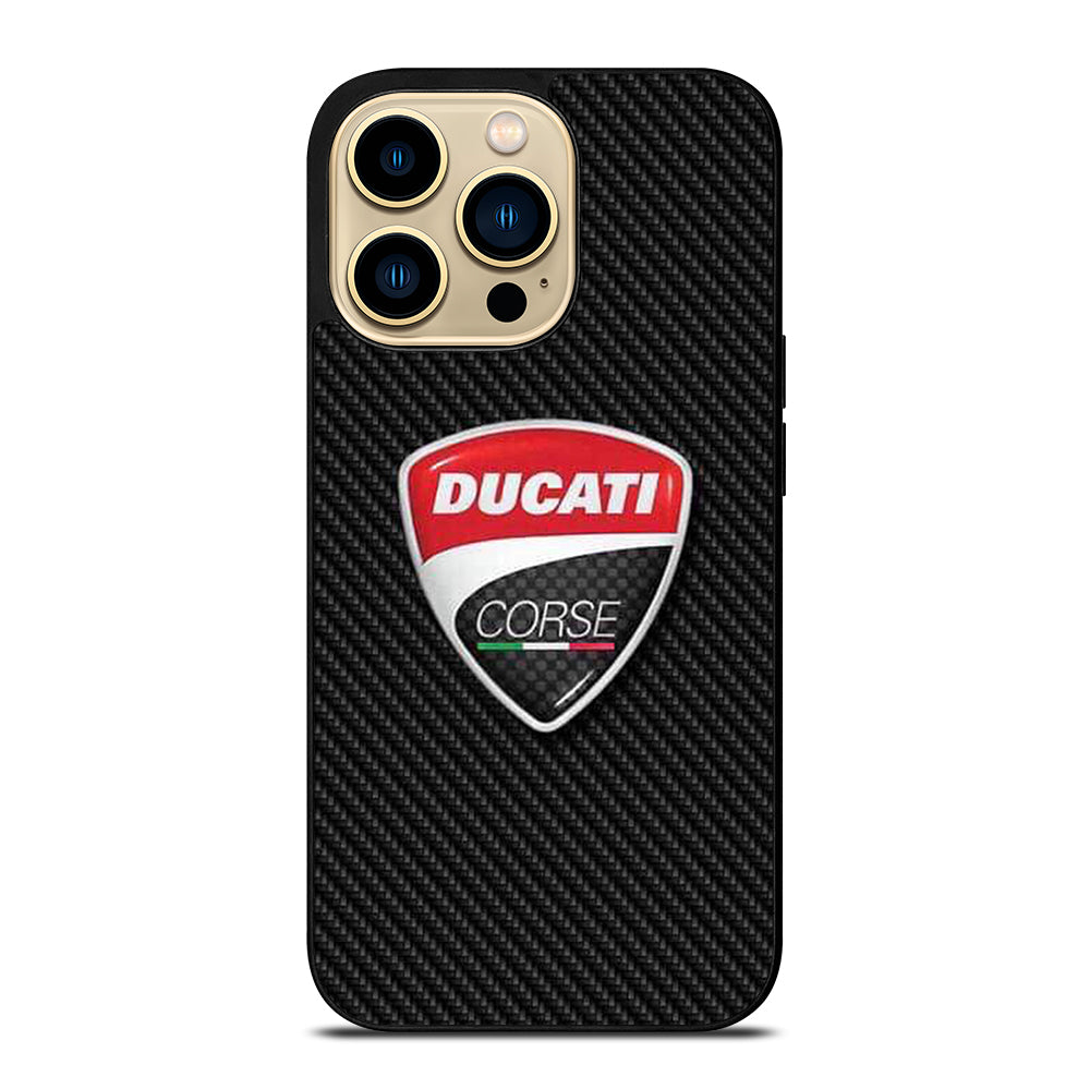 DUCATI LOGO CARBON iPhone 14 Pro Max Case Cover