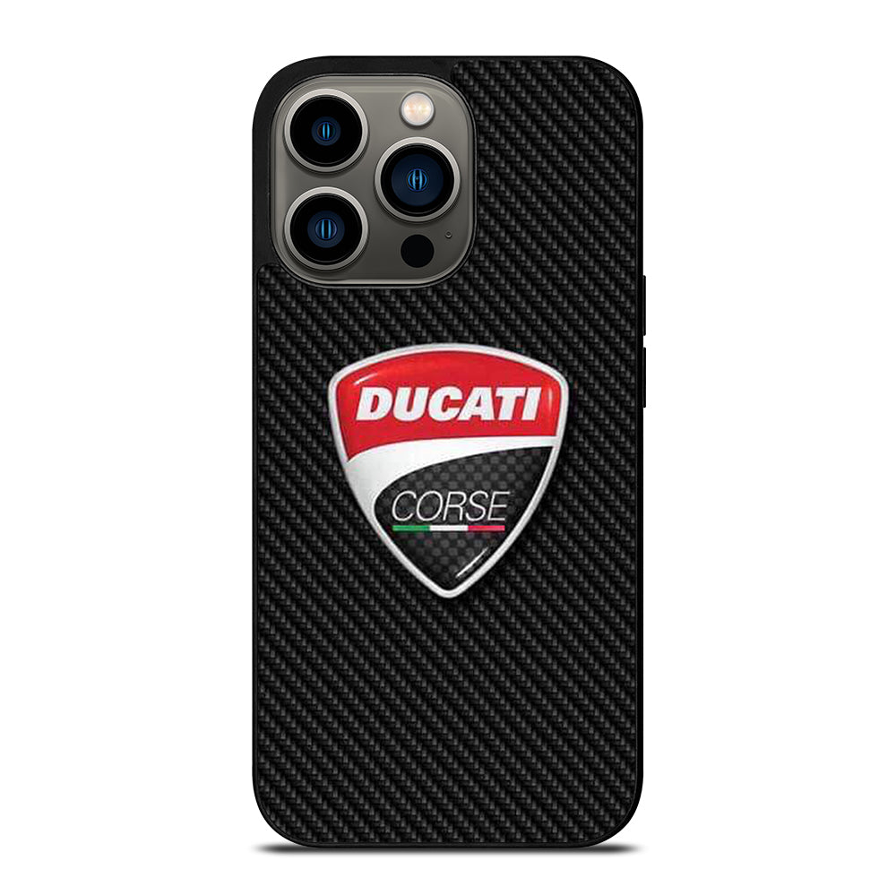 DUCATI LOGO CARBON iPhone 13 Pro Case Cover
