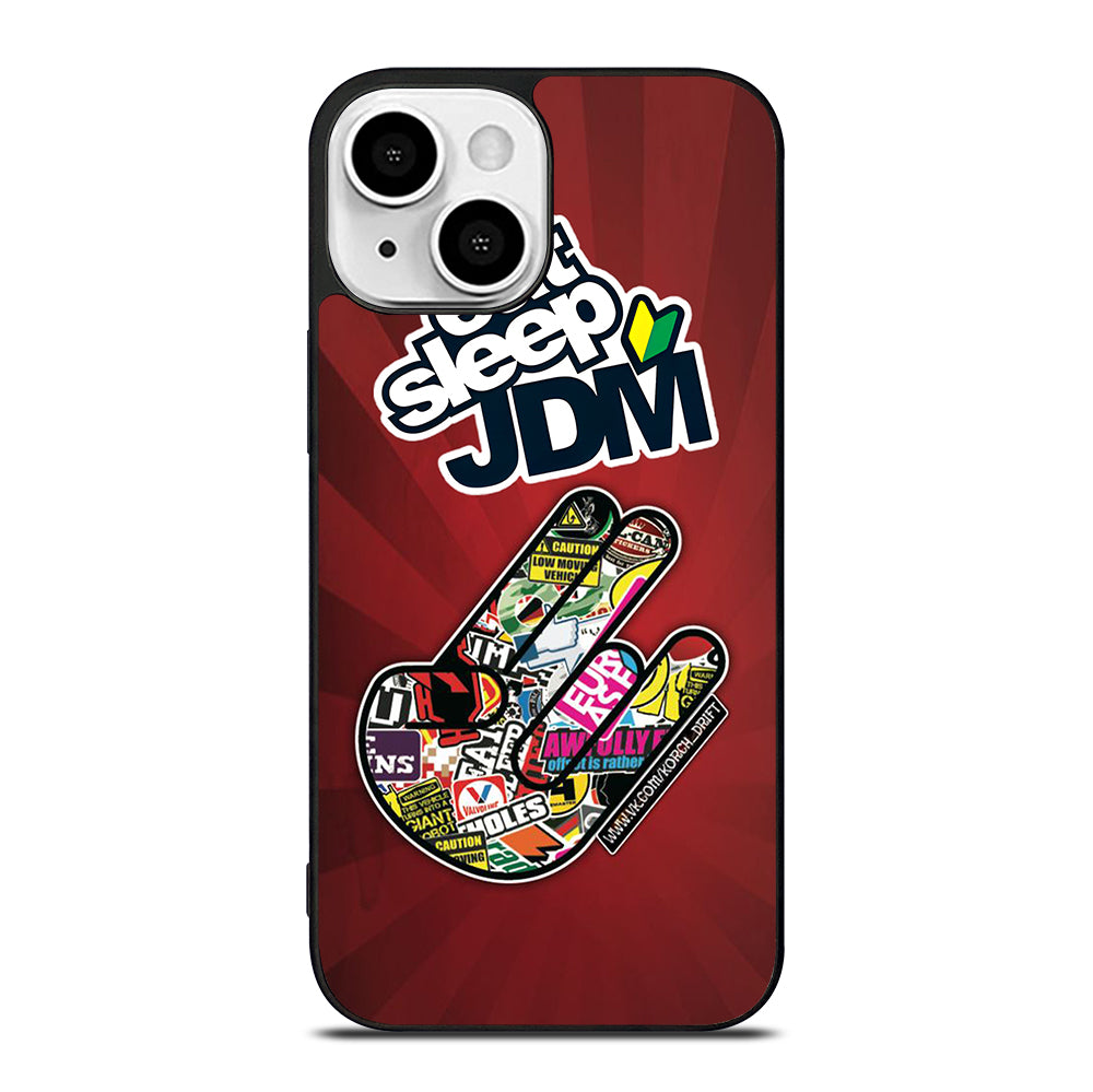 EAT SLEEP JDM LOGO iPhone 13 Mini Case Cover