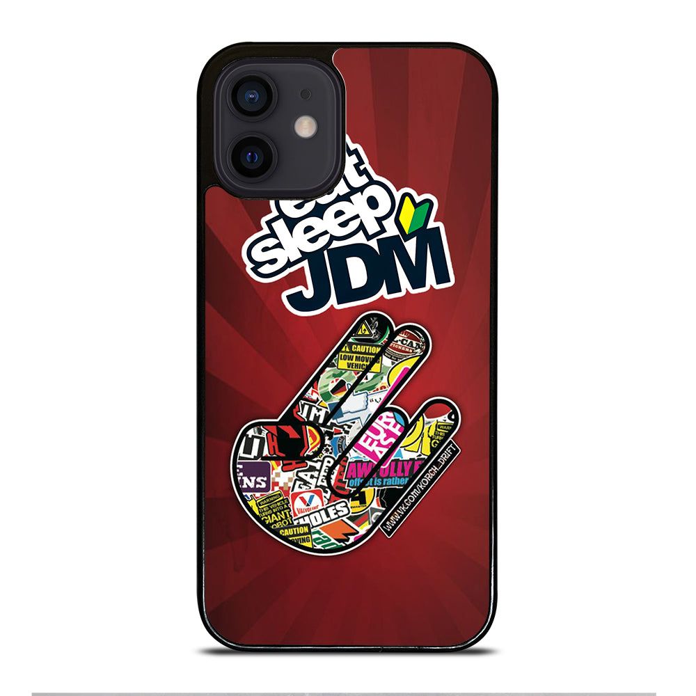 EAT SLEEP JDM LOGO iPhone 12 Mini Case Cover