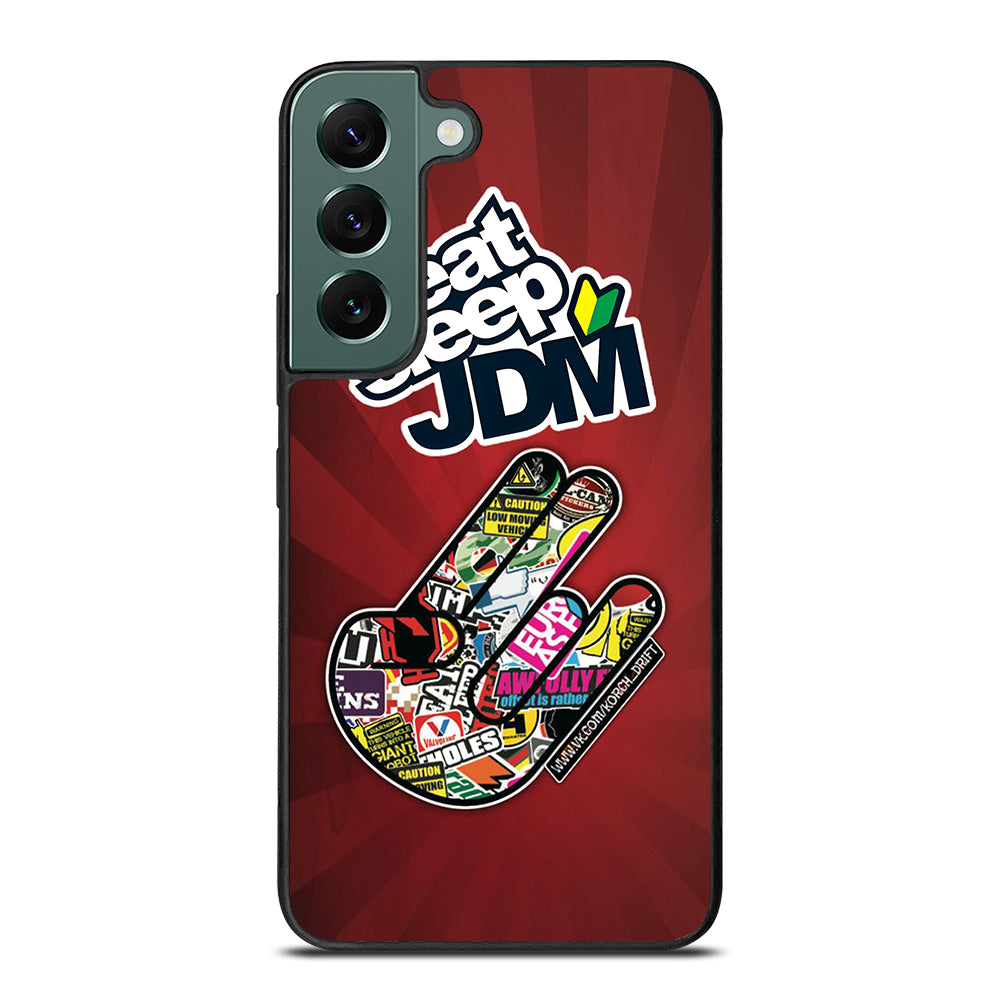 EAT SLEEP JDM LOGO Samsung Galaxy S22 Case Cover