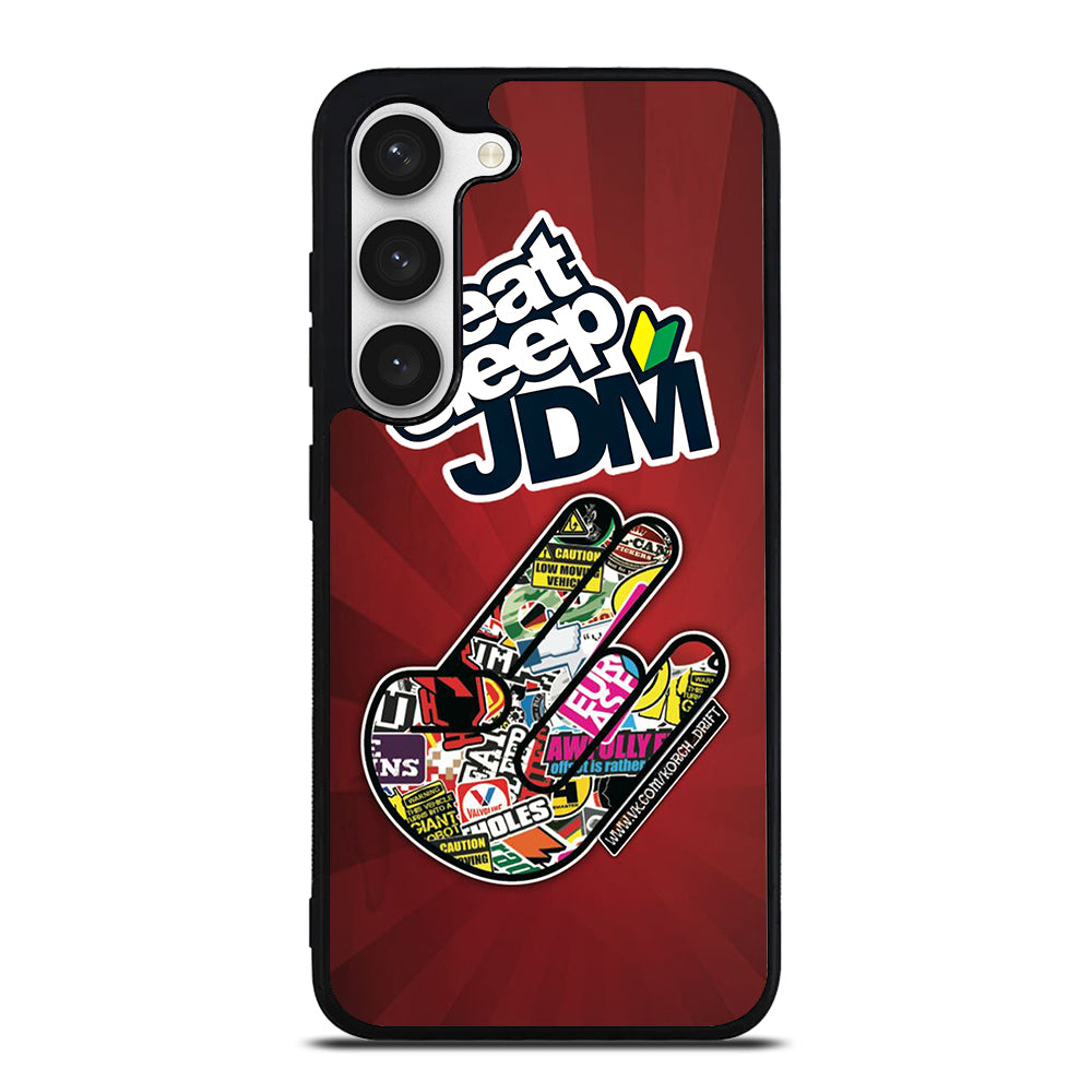 EAT SLEEP JDM LOGO Samsung Galaxy S23 Case Cover