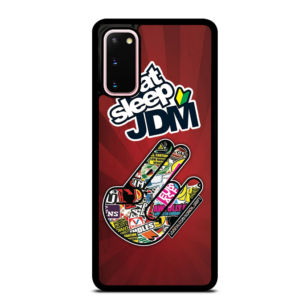 EAT SLEEP JDM LOGO Samsung Galaxy S20 Case Cover