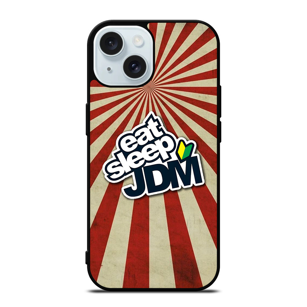 EAT SLEEP JDM SYMBOL iPhone 15 Case Cover