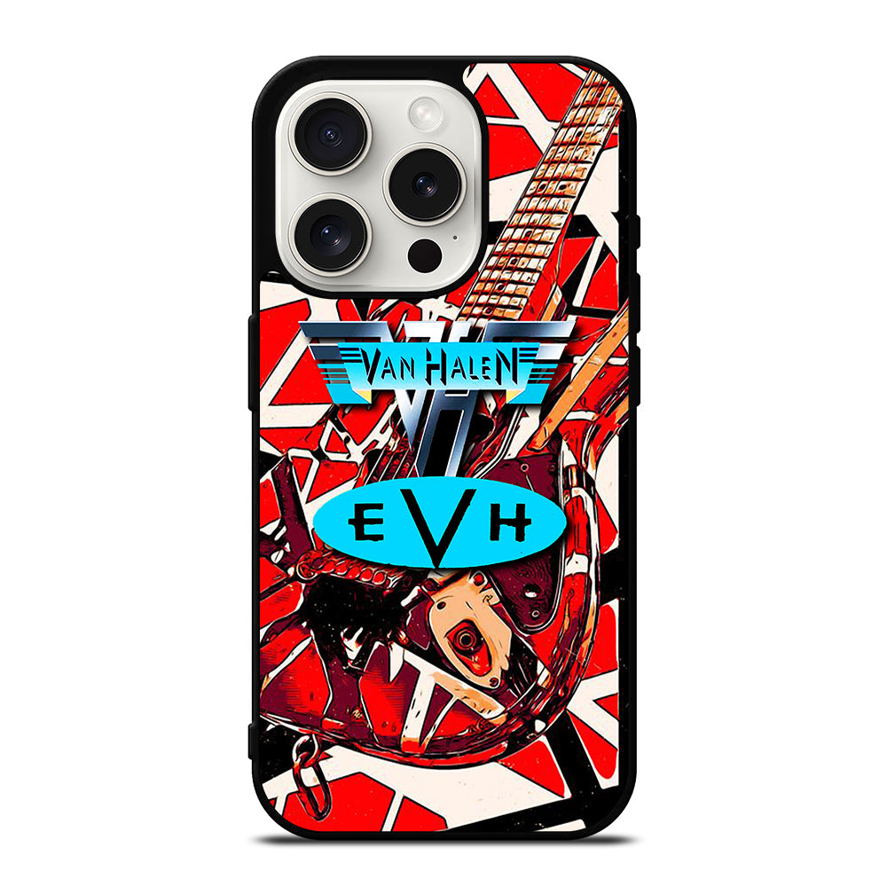 EDDIE VAN HALEN GUITAR LOGO 2 iPhone 15 Pro Case Cover