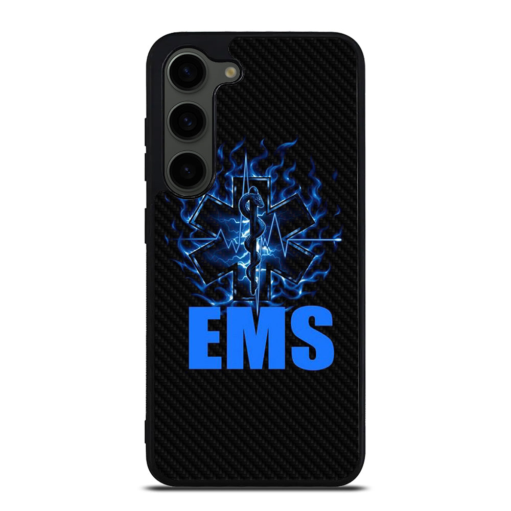 EMT EMS MEDICAL CARBON LOGO 2 Samsung Galaxy S23 Plus Case Cover